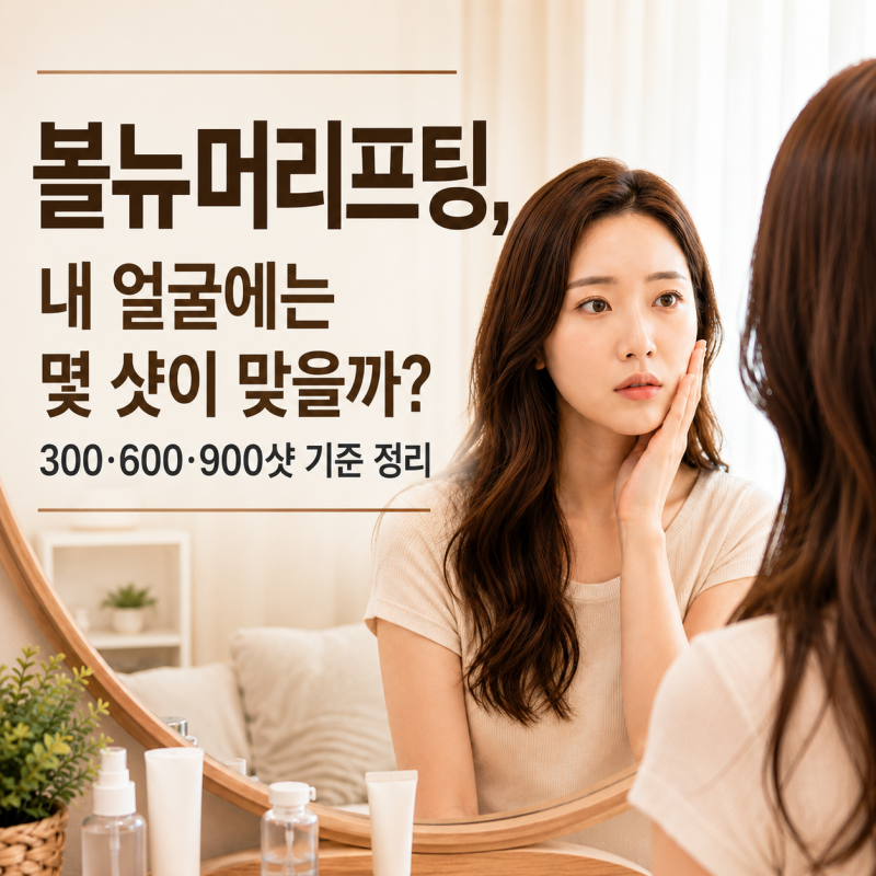 볼뉴머리프팅, 300vs600vs900 뭐가 다를까?