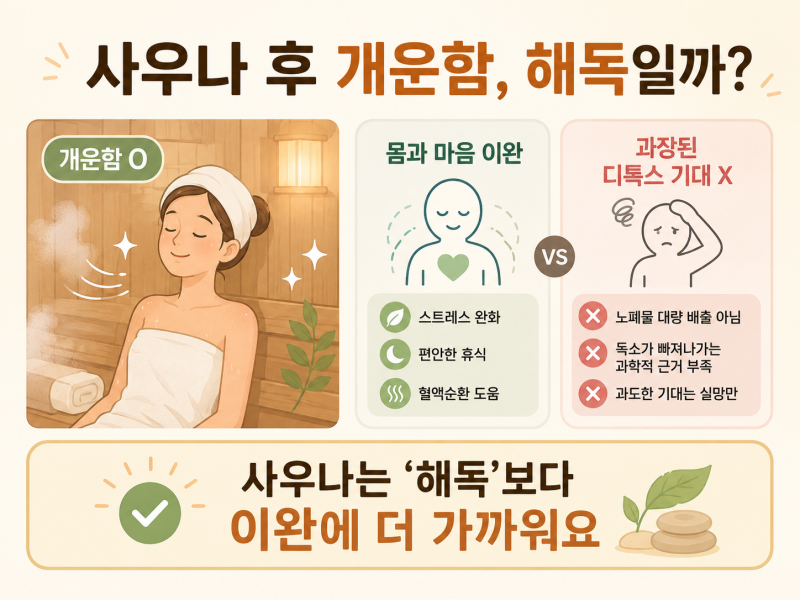 사우나디톡스, 진짜 노폐물 빠지는 걸까? 사진 2