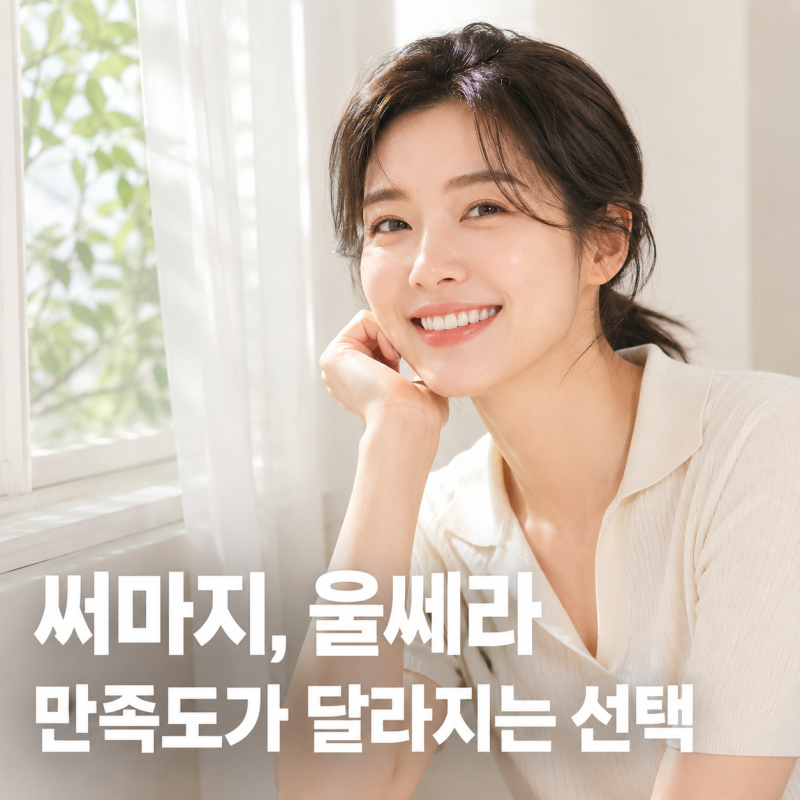 강남써마지와 울쎄라, 결과가 달라지는 이유