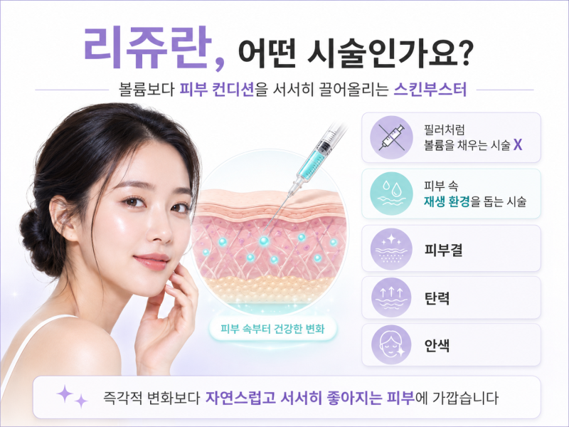 강남리쥬란 스킨부스터, 엠보싱보다 먼저 알아야 할 것