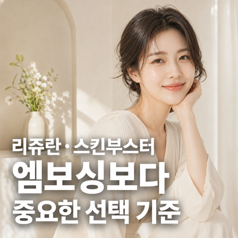 강남리쥬란 스킨부스터, 엠보싱보다 먼저 알아야 할 것