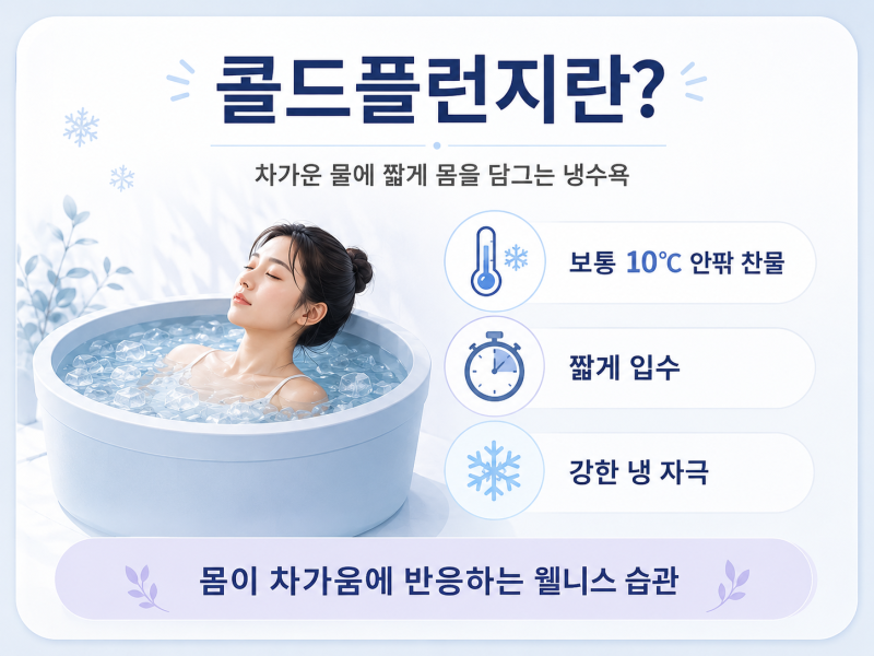 콜드플런지 열풍, 냉탕이 피부와 건강에 좋은 진짜 이유