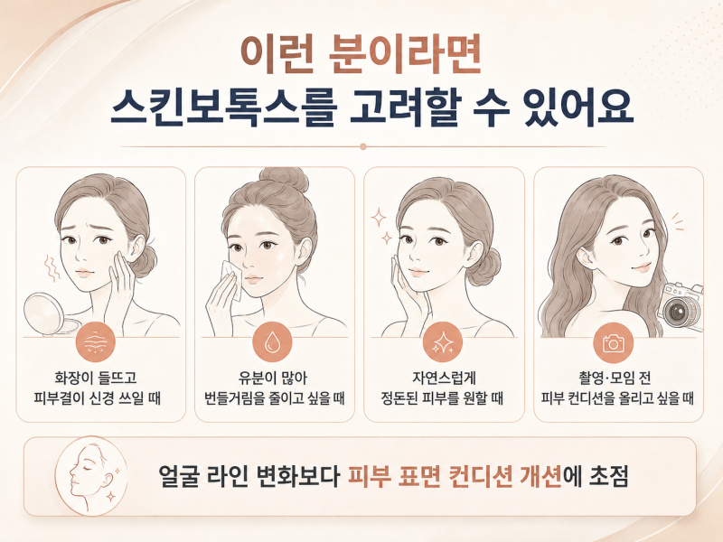 강남스킨보톡스, 화장이 잘 받는 피부의 비결 사진 6