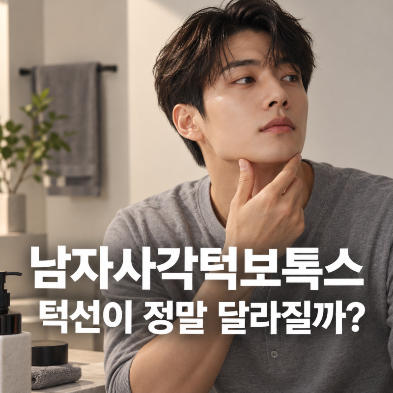 신논현역피부과 남자사각턱보톡스, 남자가 맞아도 자연스러울까요?