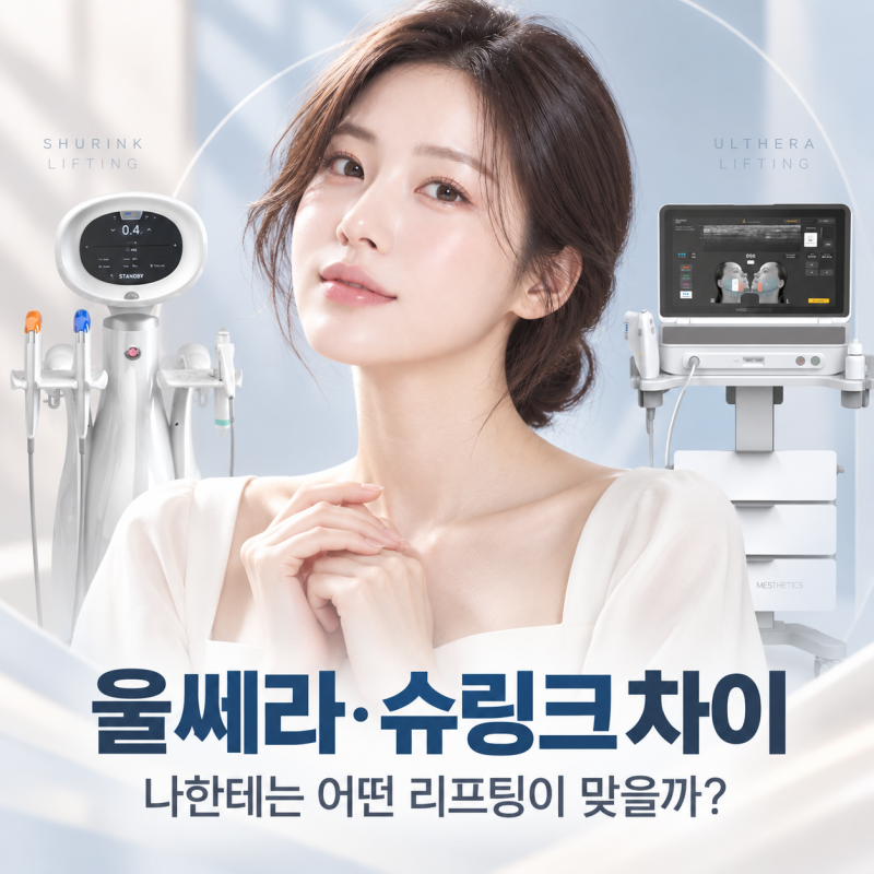 신논현역피부과 울쎄라슈링크차이, 이것부터 비교해보세요